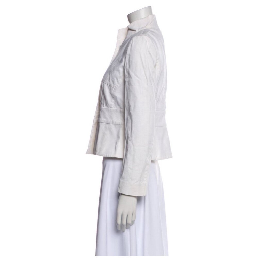 Valentino Authentic Solid White Sleeve Blazer Jac… - image 2